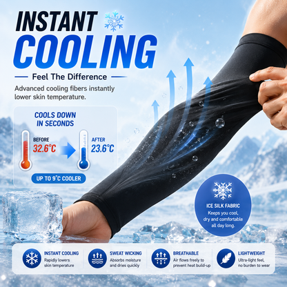 50% OFF |  UPF 50+ Cooling Sun Sleeves – Stay Cool & Protected Outdoors