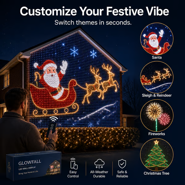 🎄✨ Transform Your Home Into a Christmas Wonderland with Smart LED Curtain Lights! 🎅🏡