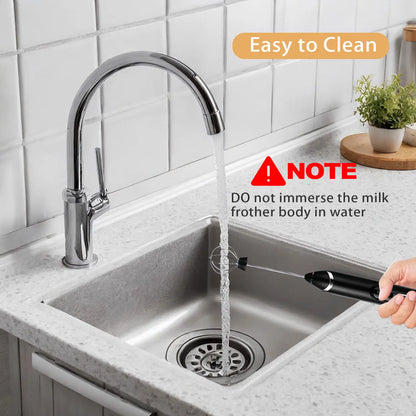 Super Powerful Torque — Rechargeable Milk Frother Wand 3-Speed Handheld Foam Maker for Coffee, Matcha & Protein Shakes