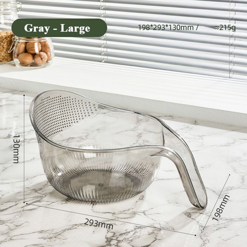 Multi-Purpose Rice Washing & Strainer Bowl | Wash Rice, Fruits & Vegetables