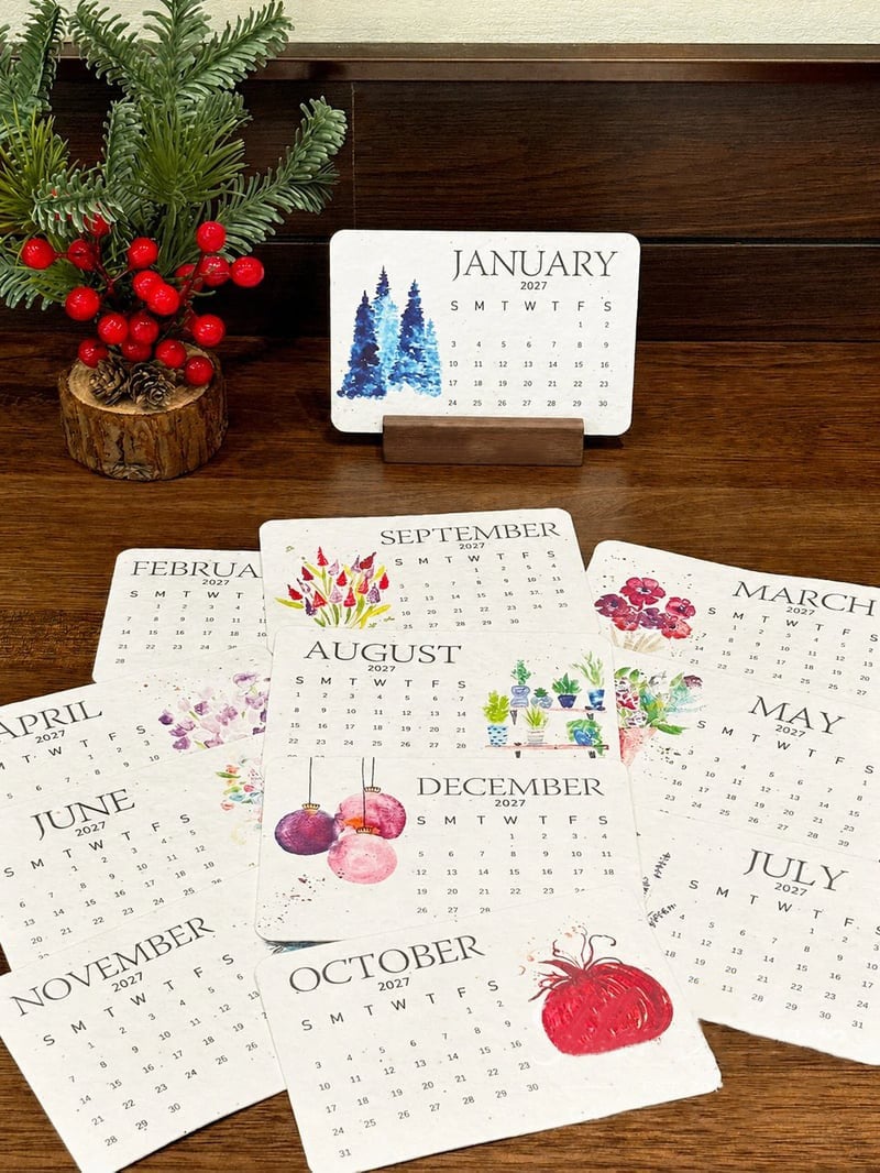 ✨Early Holiday Sale 45% OFF🌱Eco-Friendly Plantable “Timeless” Seed Calendar 2027