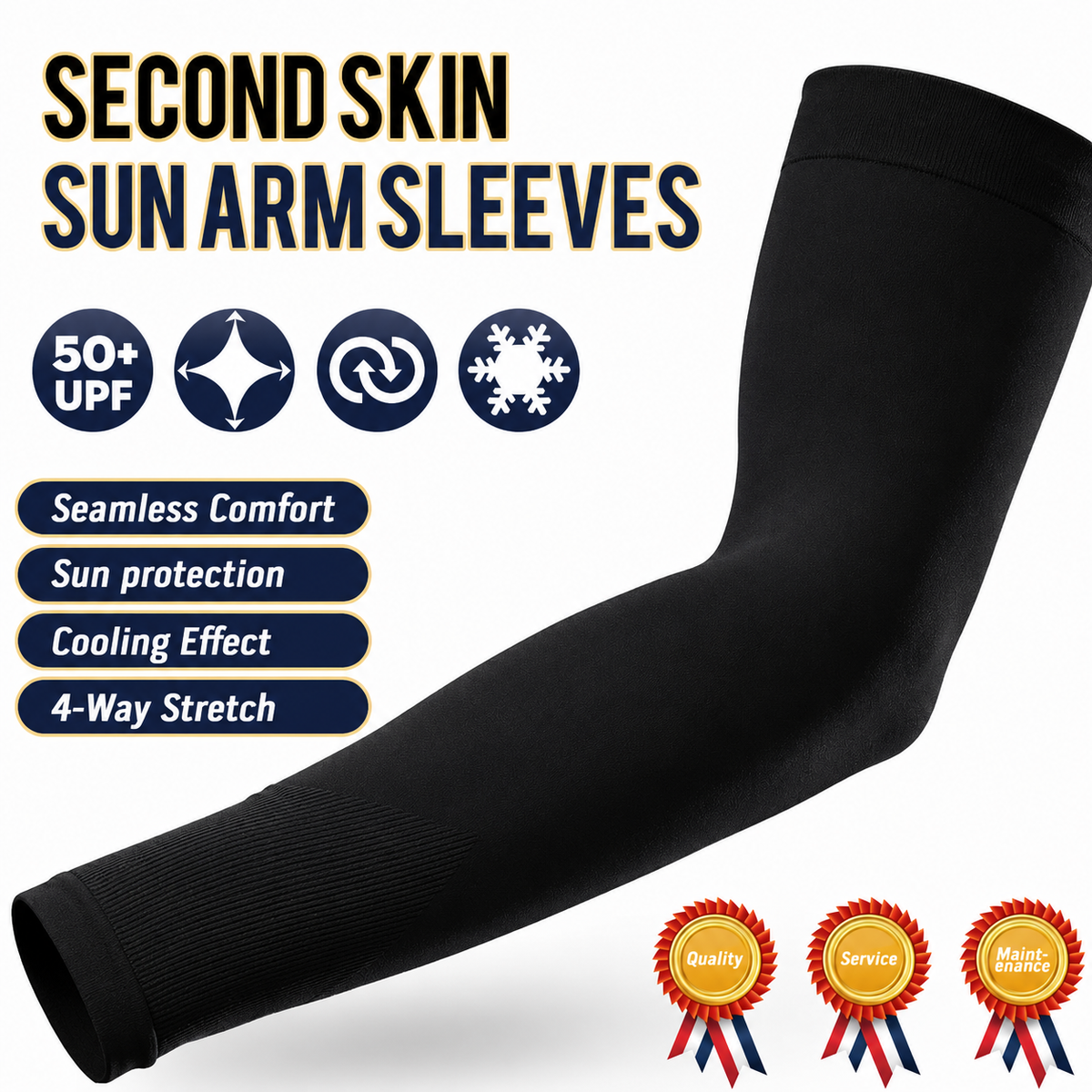 50% OFF |  UPF 50+ Cooling Sun Sleeves – Stay Cool & Protected Outdoors