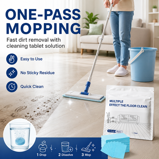 Multi-Effect Floor Cleaning Tablets | Fast Dissolving & No-Rinse Formula
