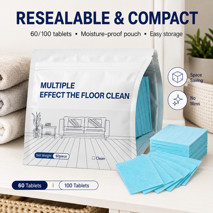 Multi-Effect Floor Cleaning Tablets | Fast Dissolving & No-Rinse Formula