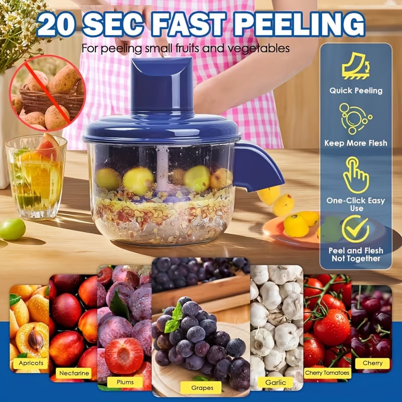 LAST DAY 50% OFF-Universal Automatic Peeler | The Smart Kitchen Gadget That Peels Fruits & More In Seconds