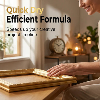 Water-Based Flash Gold Paint – Versatile for Canvas, Wood & Ceramic