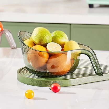 Multi-Purpose Rice Washing & Strainer Bowl | Wash Rice, Fruits & Vegetables