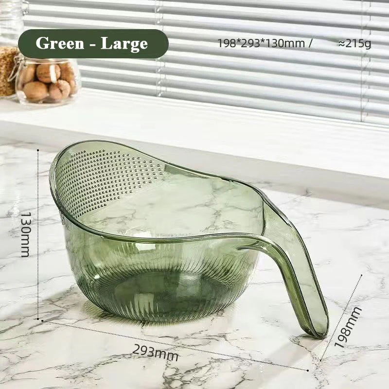 Multi-Purpose Rice Washing & Strainer Bowl | Wash Rice, Fruits & Vegetables