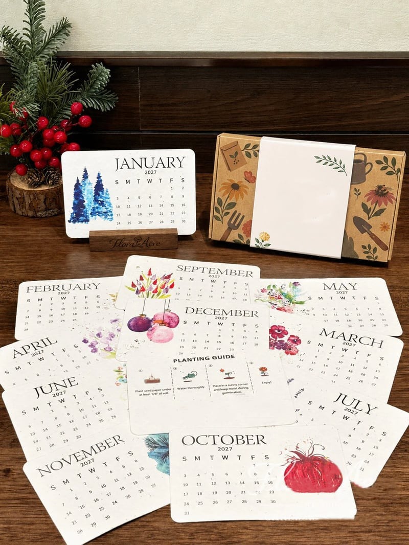 ✨Early Holiday Sale 45% OFF🌱Eco-Friendly Plantable “Timeless” Seed Calendar 2027