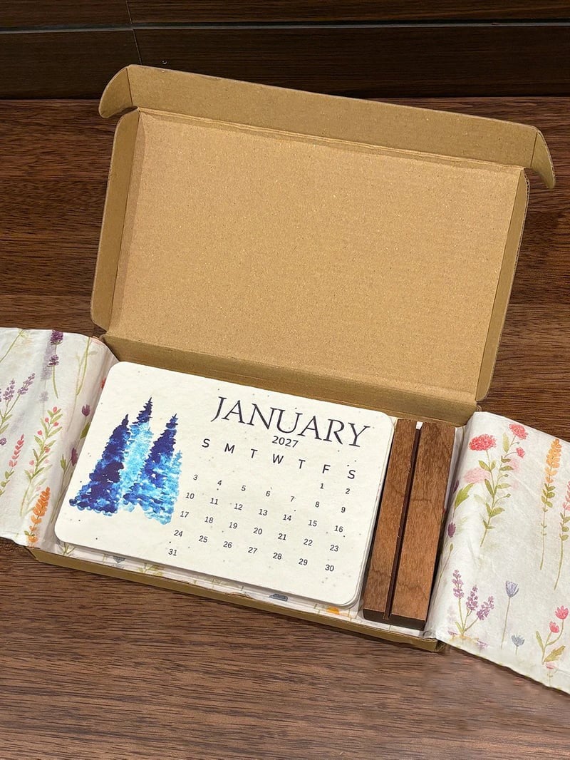 ✨Early Holiday Sale 45% OFF🌱Eco-Friendly Plantable “Timeless” Seed Calendar 2027